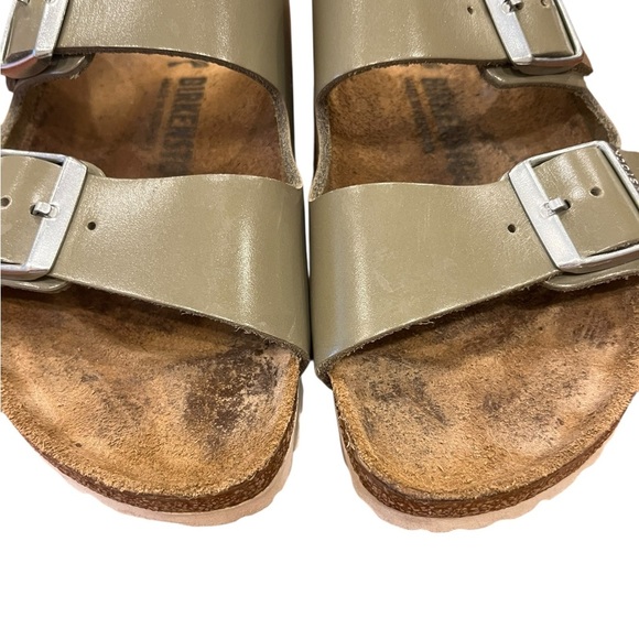 BIRKENSTOCK Sage Green Arizona Sandals - Picture 2 of 7